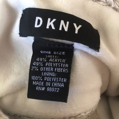 DKNY NEW Fleece Lined Ivory Thick Warm Headband