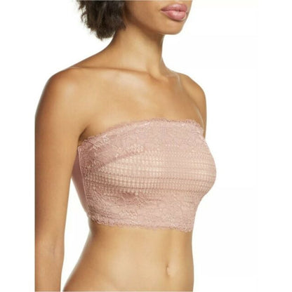 FP Free People Intimately Camila Bandeau Bralette VINTAGE ROSE  X-Small $38 NWT