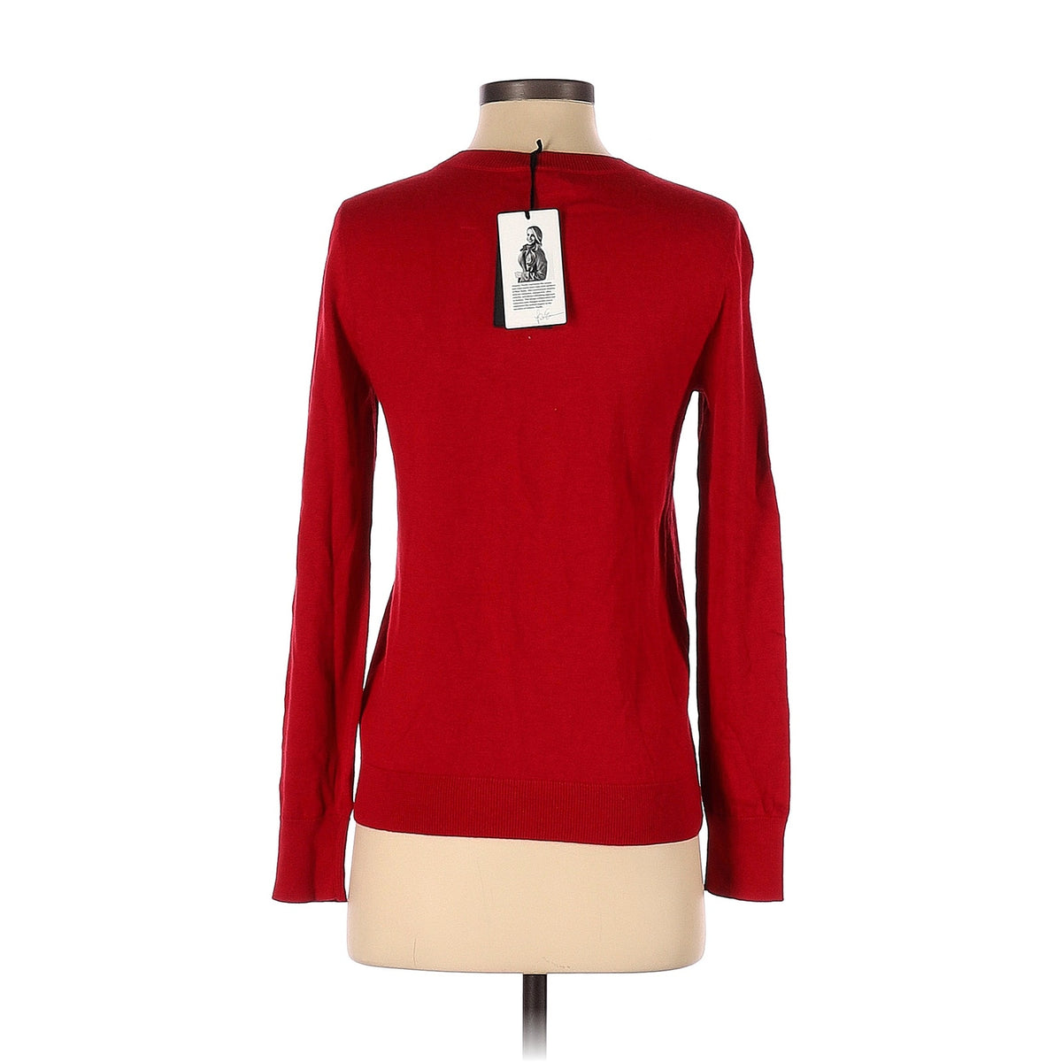 Halogen Pullover Sweater Size XS  Bisou Red Long Sleeve Shirt Women NWT