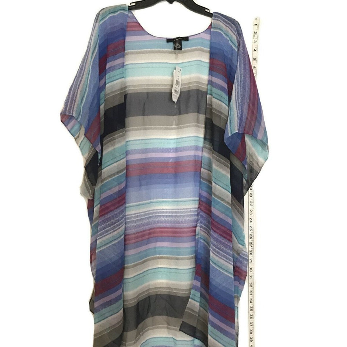 NWT CEJON Melrose striped duster Swimwear cover-up