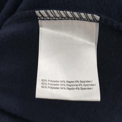 Halston Studio Zip Front Long Sleeve Drawstring Hoodie Sz Large in Navy Blue NWT