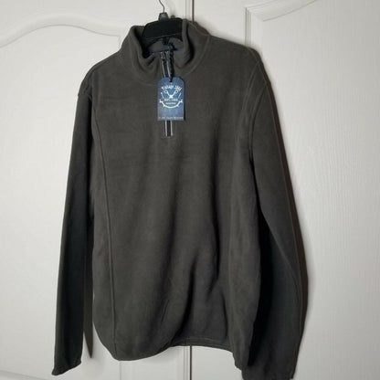 NWT Vintage 1946 Fleece Knit Pullover Sweater XL Winter Fall Long Sleeve 1/4 zip