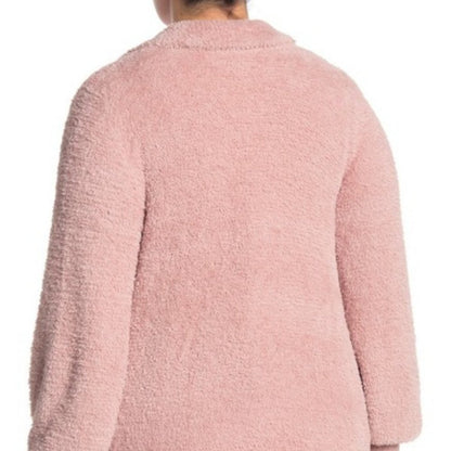 Susina Teddy Faux Fur Cardigan Sweater Long Sleeve MEDIUM button up COZY SOFT