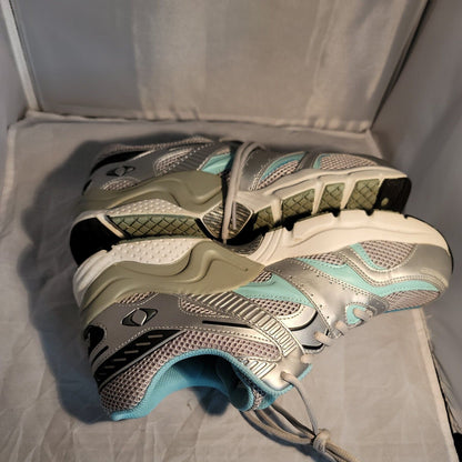 Apex X527W Sneaker Athletic Shoe Boss Runner X-Last Silver/Sea Size 11 Wide