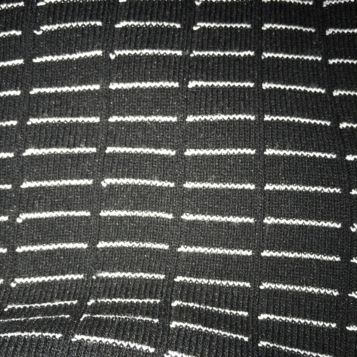 Rachel Roy Black Stone Ribbed bodycon long sleeve form fit Sweater Dress Medium