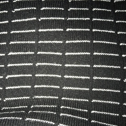 Rachel Roy Black Stone Ribbed bodycon long sleeve form fit Sweater Dress Medium
