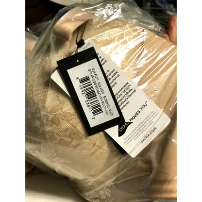 Curvy Couture NWT Strapless Sensation Multi-Way Push-Up Bra Nude 40DD