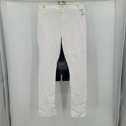 Jen 7 by 7 for All Mankind Slim Straight Jeans Mid Rise Button & Zip Fly SZ 12