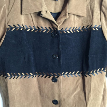 Positive Attitude Lightweight  Button Up Jacket Long Sleeve Size 14 VINTAGE