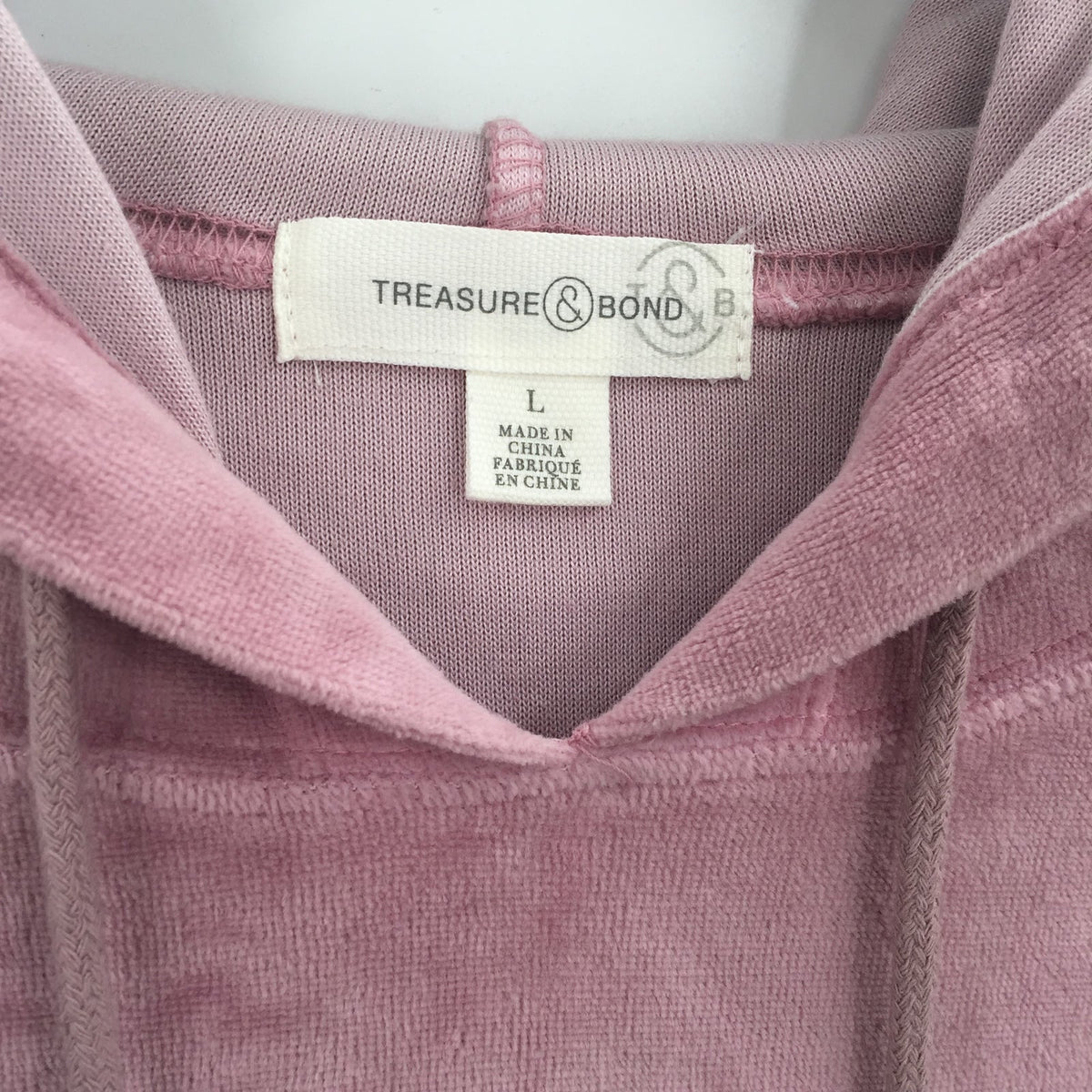 Treasure & Bond Pullover Hooded Pullover Sweatshirt Color Blocked Size Large