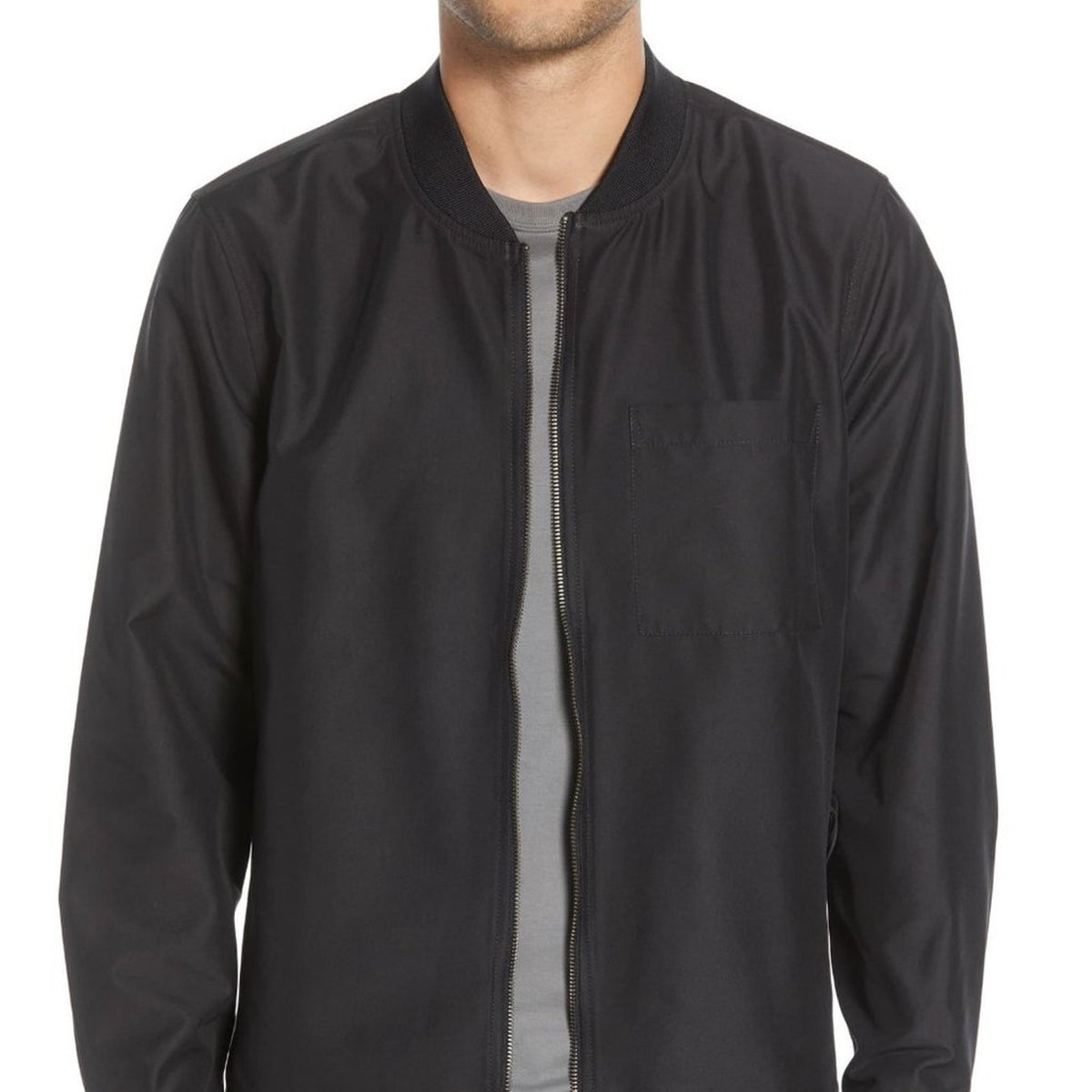 NWT Calibrate Modern Zip Front Shirt Jacket Long Sleeves Size XS