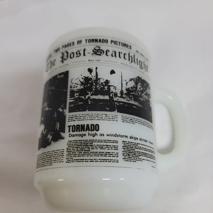 Anchor Hocking Vintage Post searchlight newspaper coffee mug tea cup