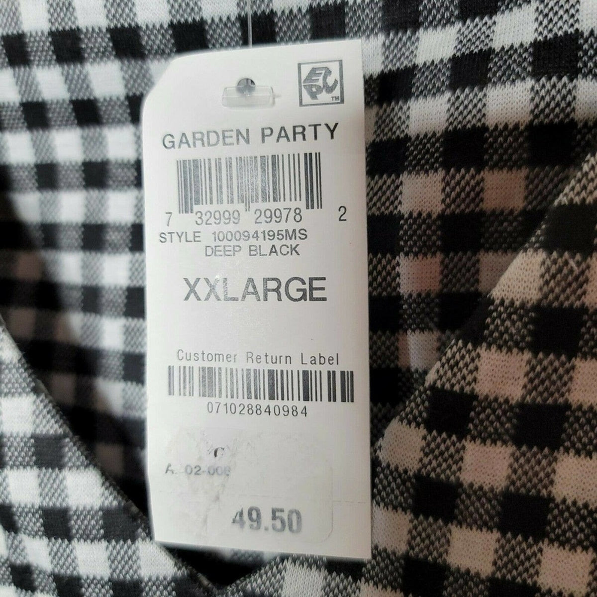 Charter Club Gingham Button-Side Top Sleeveless size XXLarge