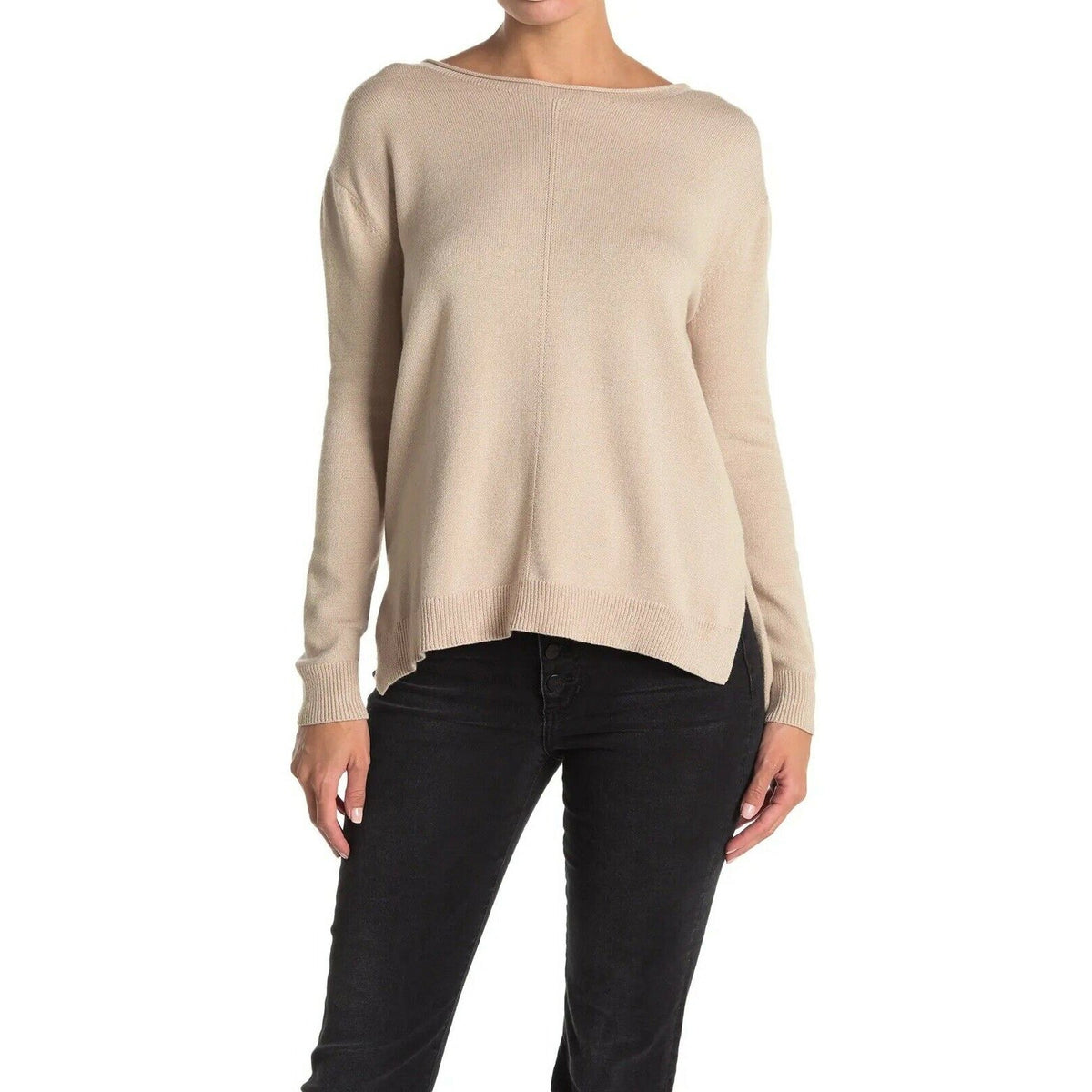Catherine Malandrino NWT Women’s Alpine Birch Seamed Long Sleeve Sweater XLarge