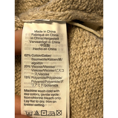 Madewell NWT Chronicle Texture Pullover Knit Sweater Heather Sand Size Medium