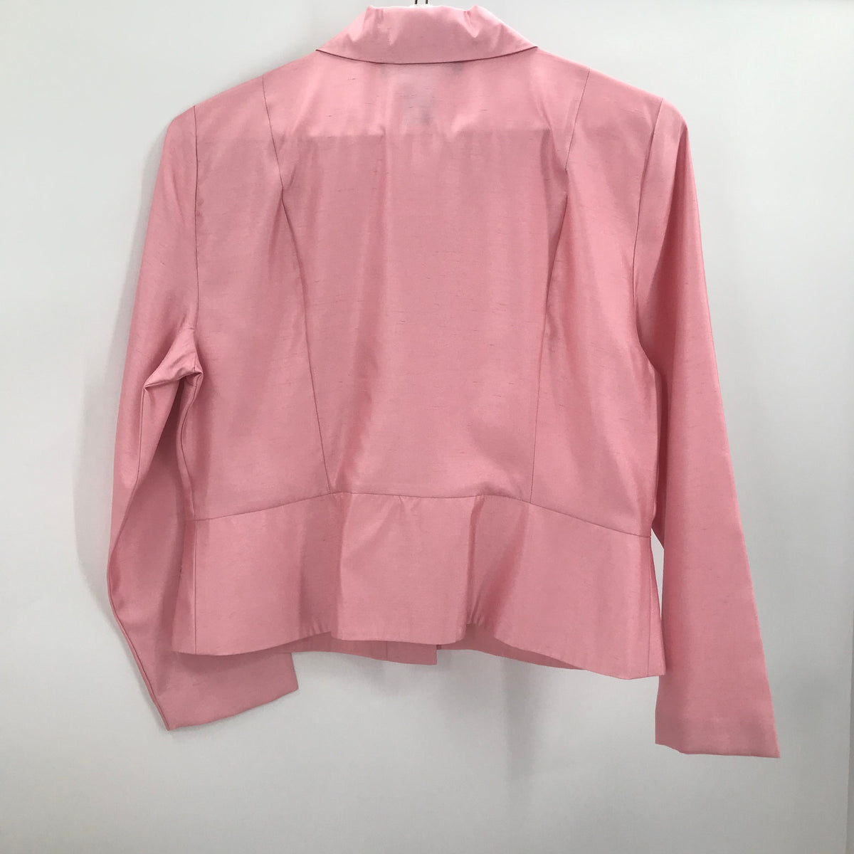 Sag Harbor 2 Pc Set Button Front Jacket Sheath Dress Back Zip Pink 12P Career
