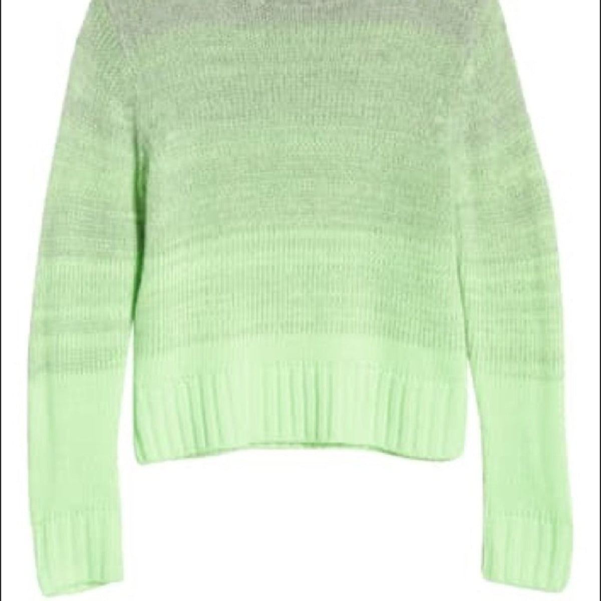 Treasure & Bond NEW Green Space Dye Pullover Size SMALL oversized Ombre cozy