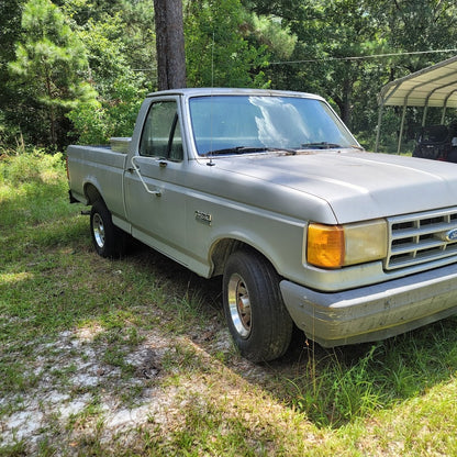1991 Ford F150 Truck PickUp Gray ONE OWNER Manual Transmission Low Mileage Work