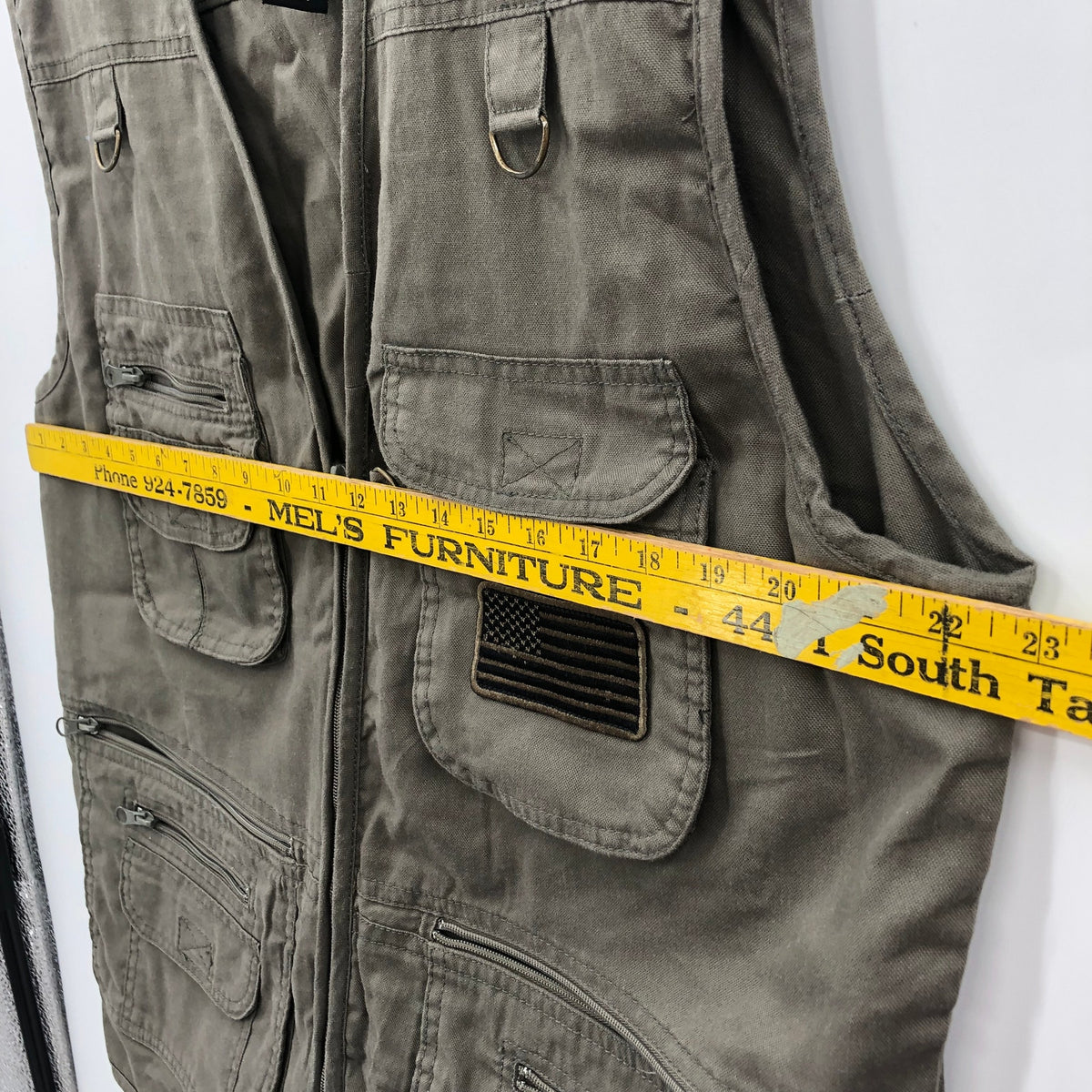 GUIDE GEAR Men's Full Zip Concealment, Photography, Shooting Vest Green Size L