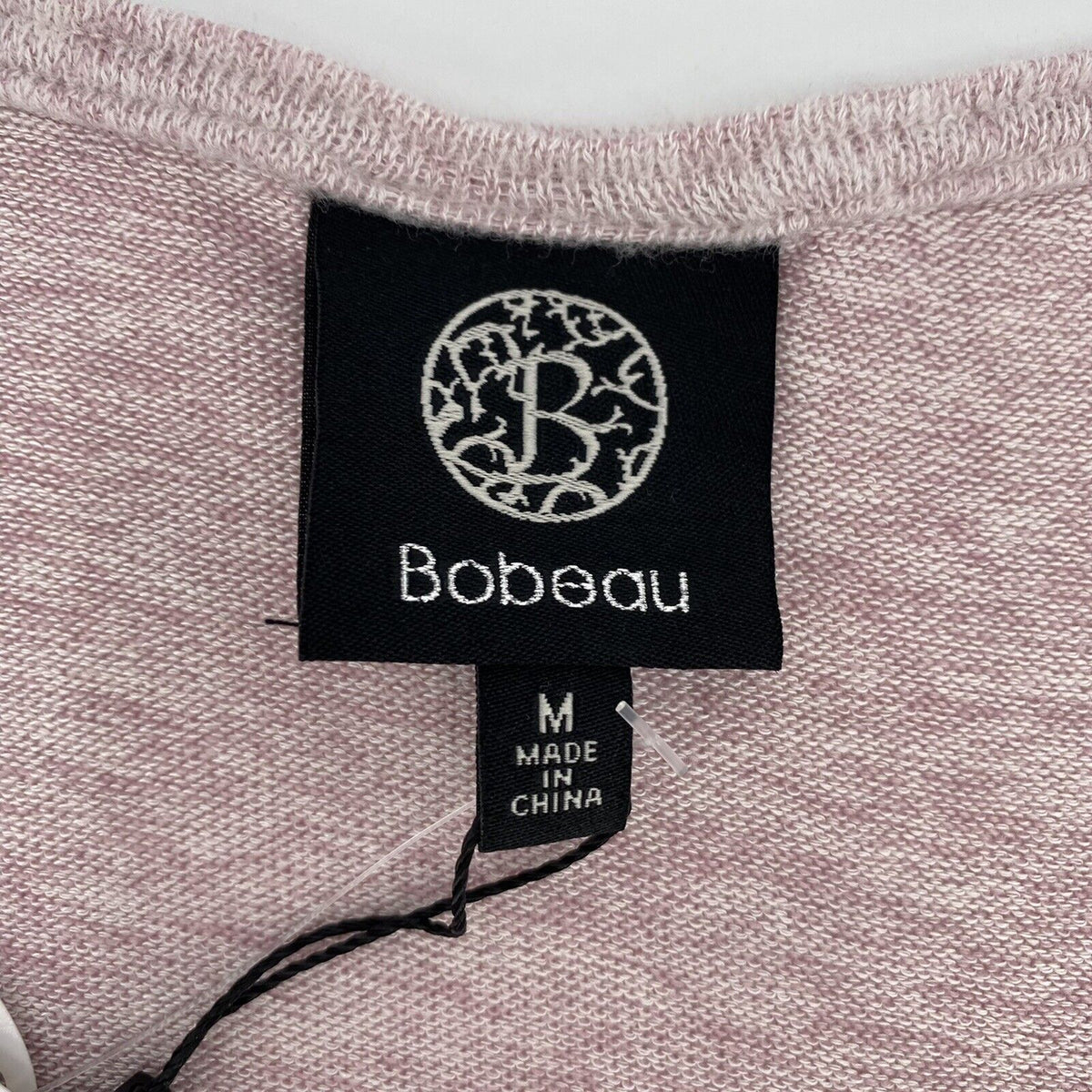 Bobeau Women's Knit V-Neck Pullover Top Medium Angel Wing/Pink NWT Boho Peasant