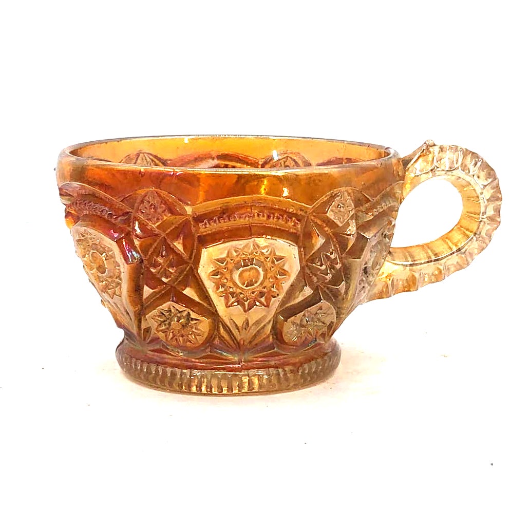 Imperial Carnival Glass mug Marigold Carnival Glass Punch Cup SINGLE