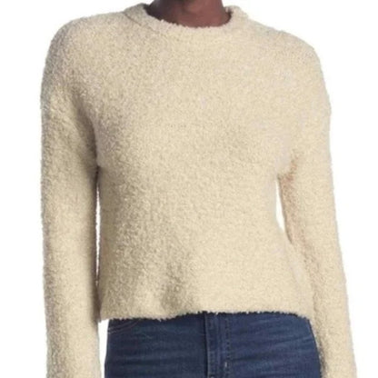 Abound Pullover Boucle Crew Neck Sweater Sz XL/Extra Large Beige Oatmeal NWT