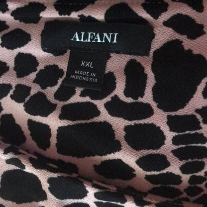 Alfani Leopard Print Long Sleeve Sheath Dress XXL animal NEW long sleeve career