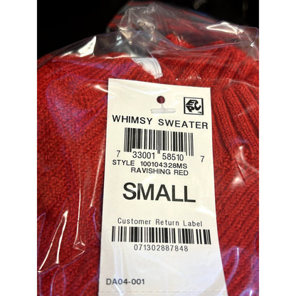Charter Club NWT Whimsy Sweater Long-Sleeve Crew Neck Ravishing Red Small