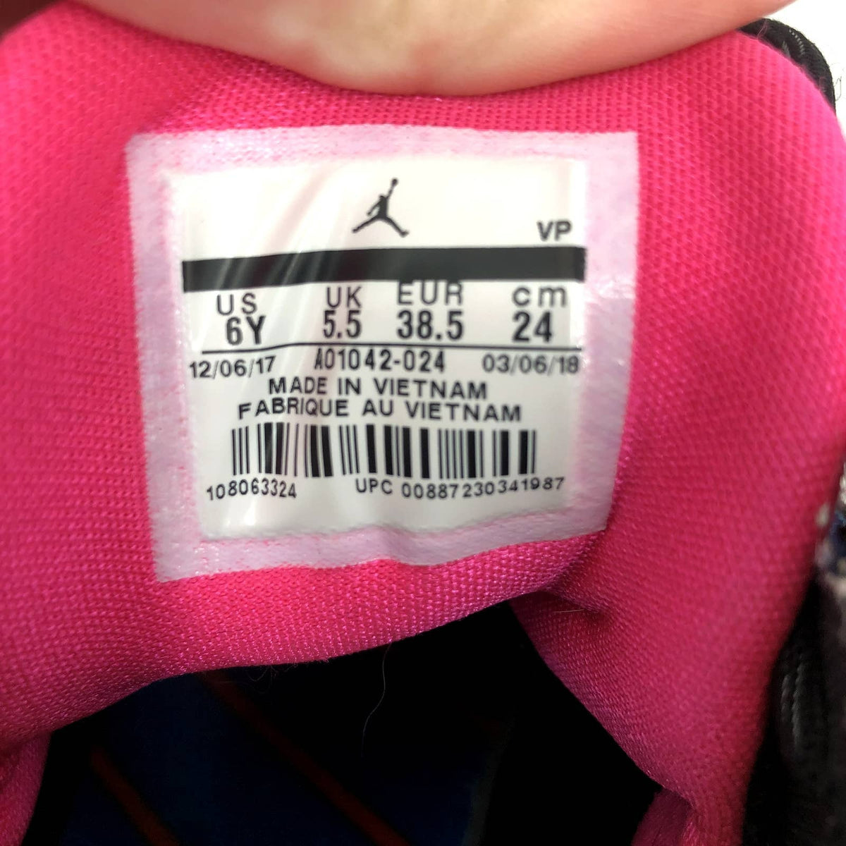 Nike Air Jordan Why Not Zero.1 AO1042-024 Youth Mid Sneakers Size 6 Youth