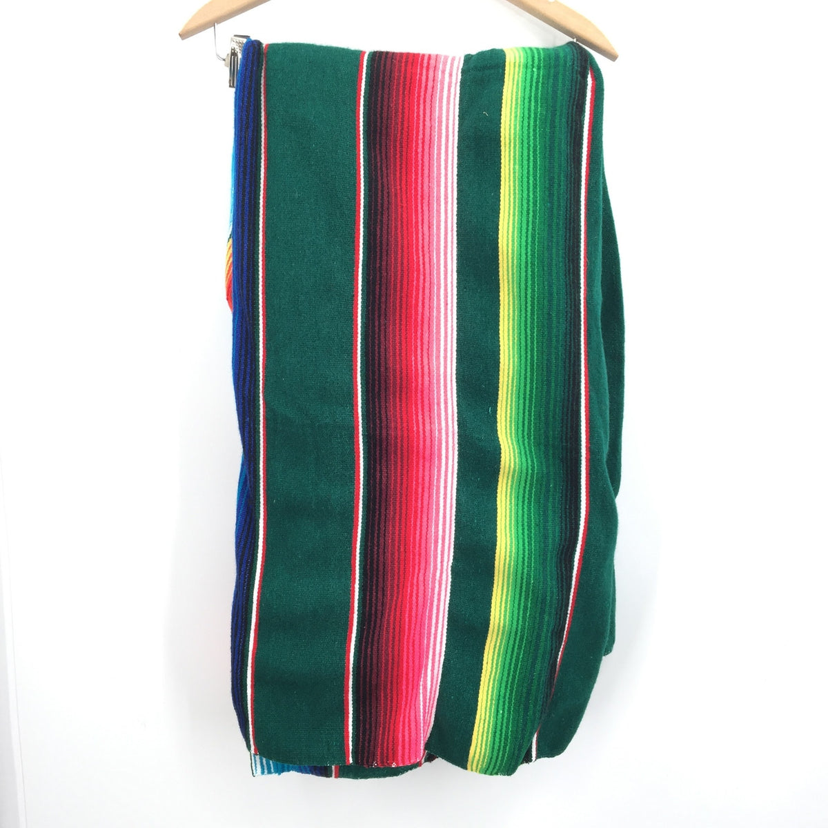 Blankets Tablecloth THROW Mexican Serape Colorful Fringe Striped Picnic Cabin
