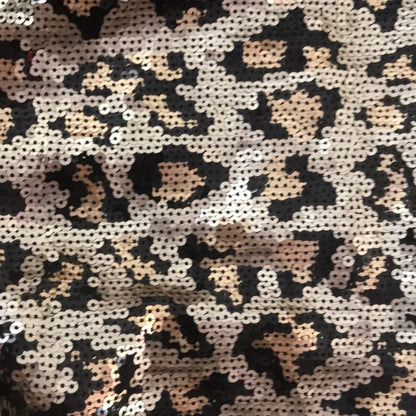 Betsy Johnson NEW Leopard Sequin Mini Dress Size 0