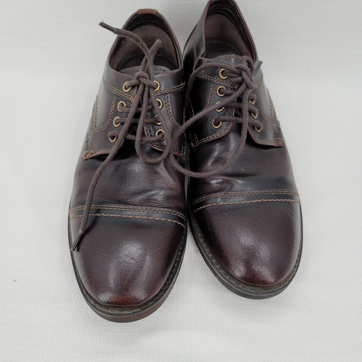 Clarks Dress Delsin View  Leather Oxford Shoe Leather Upper Size 7.5M