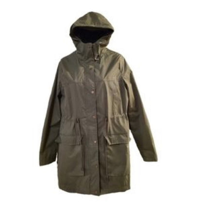 Yoki NEW Olive Lightweight Hooded Jacket Medium Pockets Packable Travel