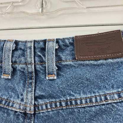 L.L. Bean Mom jeans High Waisted Mom Size 12 Tall Elastic Waist Tapered Leg