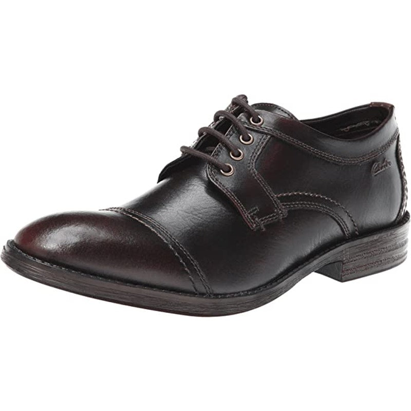Clarks Dress Delsin View  Leather Oxford Shoe Leather Upper Size 7.5M