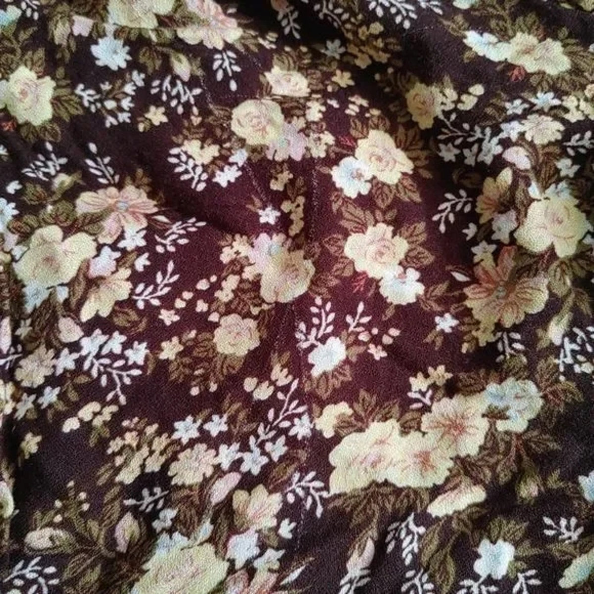 AFRM Women's Wrap-Front Top Fall Bouquet Floral Extra Small/XS NEW V-Neck Puff