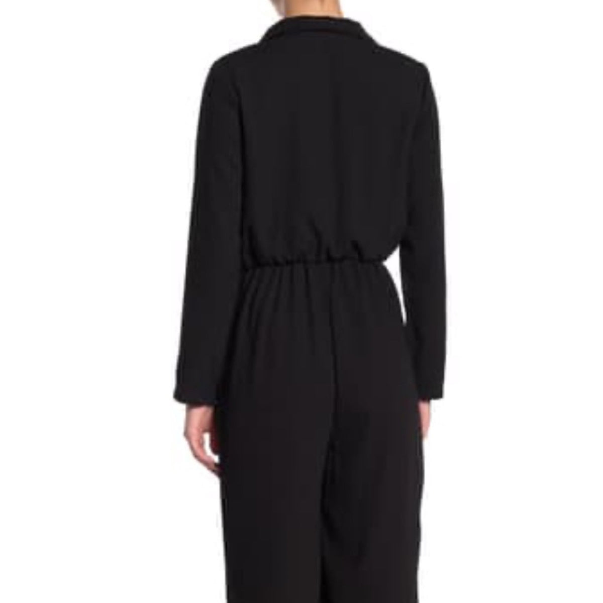 Good Luck Gem Long Sleeve Collard Jumpsuit Size Medium Petite