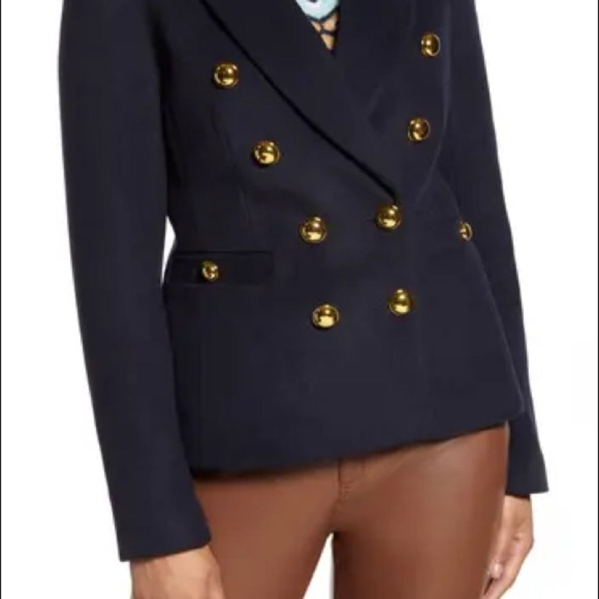 Halogen Atlantic-Pacific Double Breasted Blazer Size 4