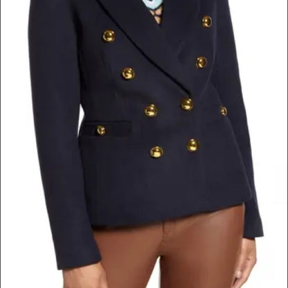 Halogen Atlantic-Pacific Double Breasted Blazer Size 4