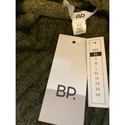 BP. Longline Turtleneck Sweater Sz XS/Extra Small in Olive Night NWT