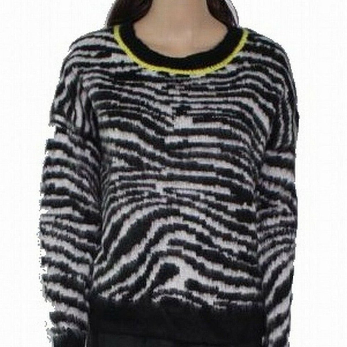 NWT Love by Design Zebra Print Pullover Sweater Size X-Large