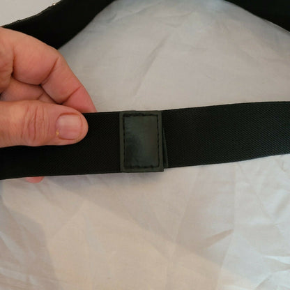 INC International Concepts Sequin Beaded Stretchy Belt PEWTER Large