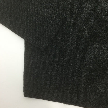 Gibsonlook Sweater Small Dark Gray Melange NEW Henley Crew Stretchy Knit Soft