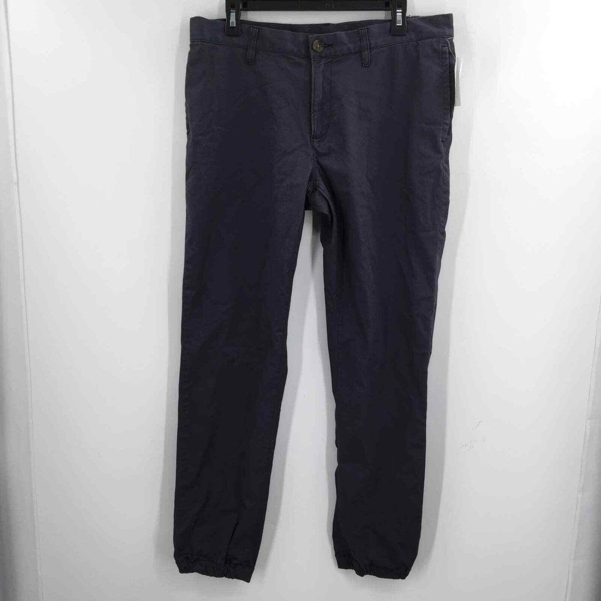 Wallin Brothers Stretch Chino Pants High Rise Flat Front Blue Size W34