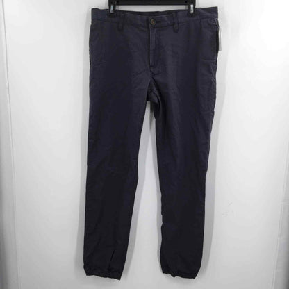 Wallin Brothers Stretch Chino Pants High Rise Flat Front Blue Size W34