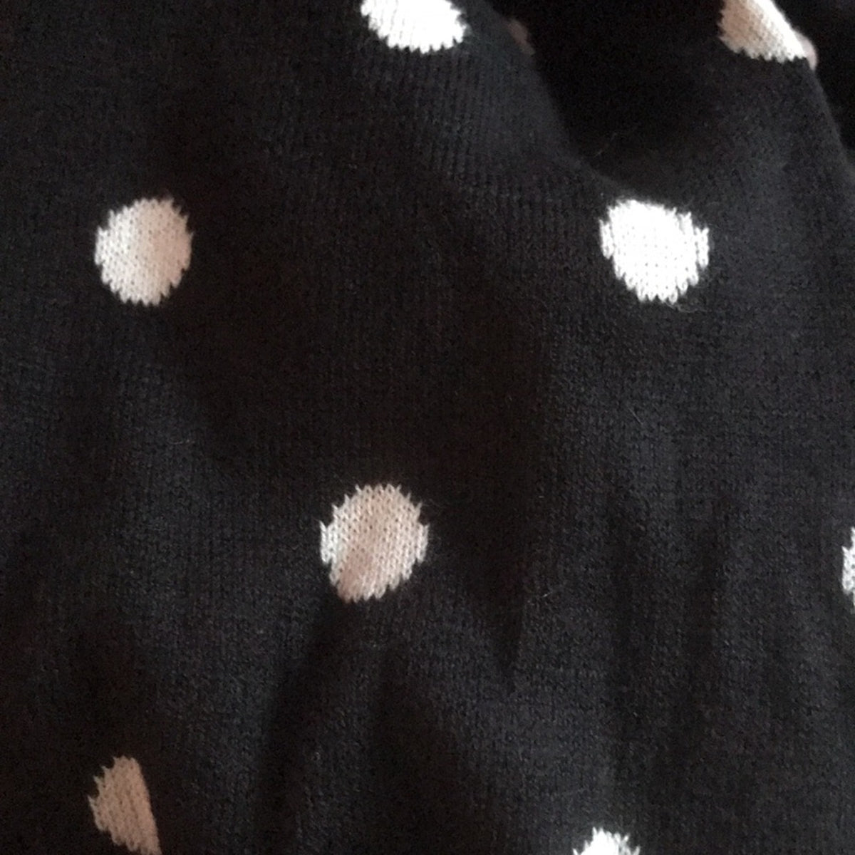 CeCe NWT Black White Polka Dot Open Front Long Cardigan Size XSmall