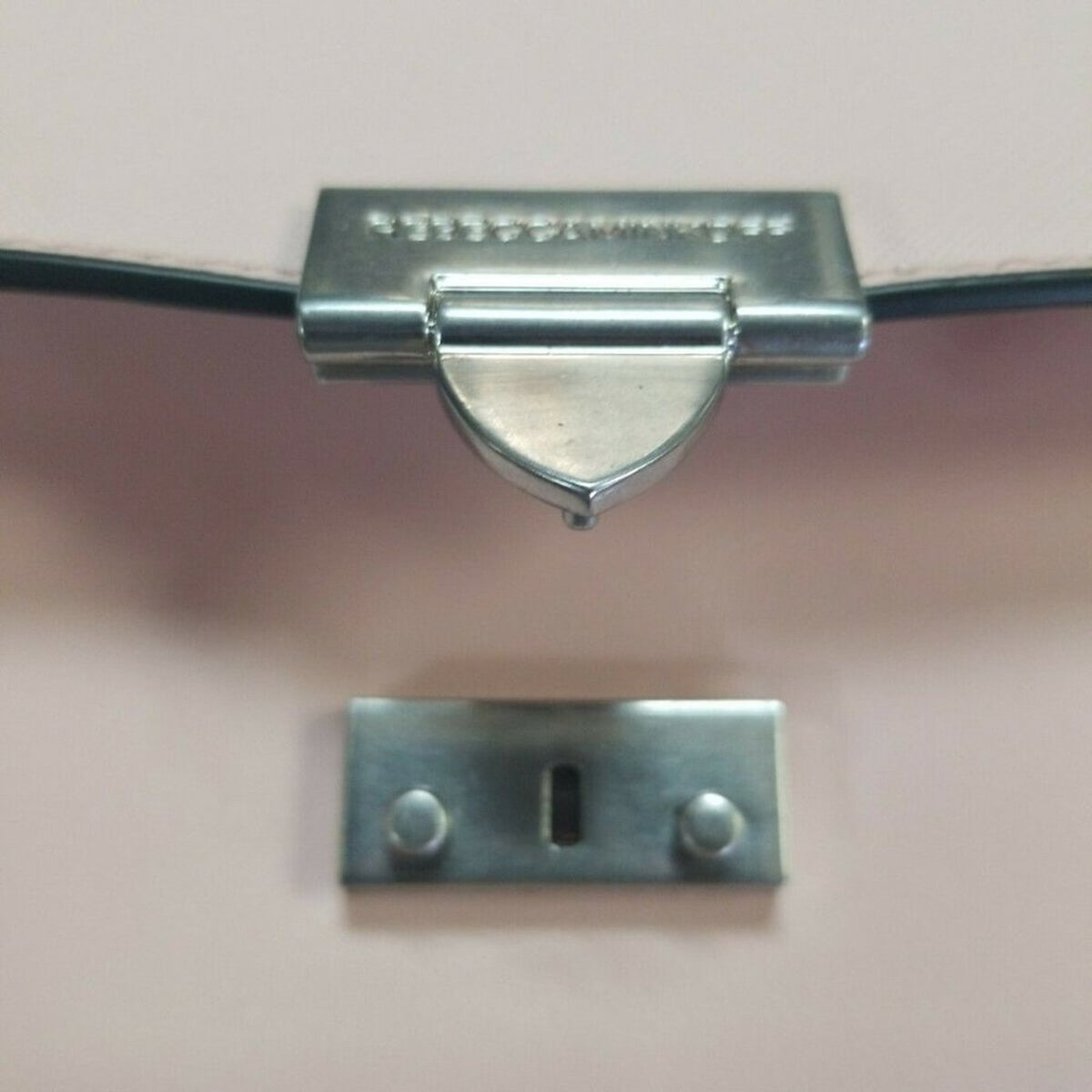 Rebecca Minkoff Shoulder Handbag Purse CLASP BROKE Pink Metal strap small NEW