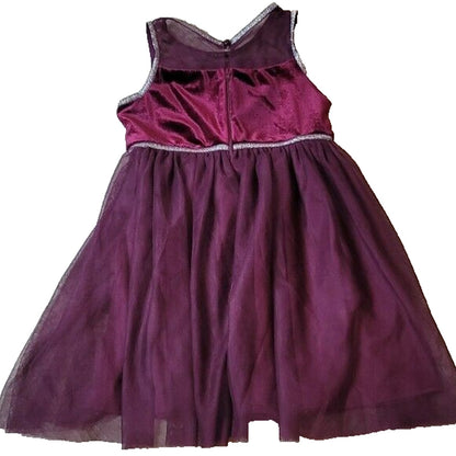 Ava & Yelly Girl's Sleeveless Burgundy Tutu Holiday Dress Sz 6 Burgundy NWOT