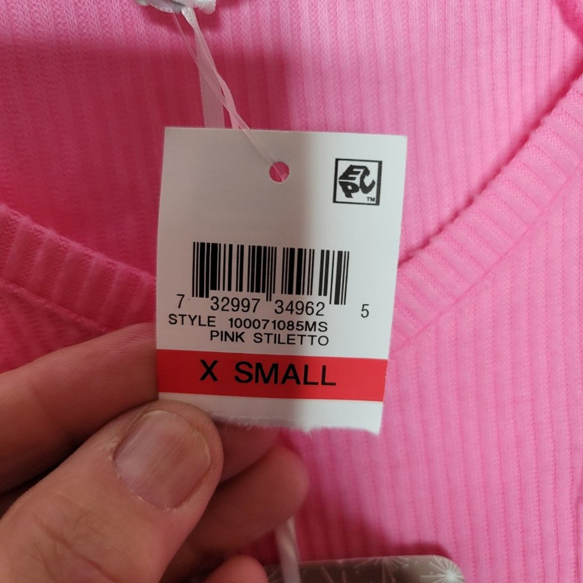 NWT Jenni by Jennifer Moore Ribbed Knit Pajama Top Size XSmall
