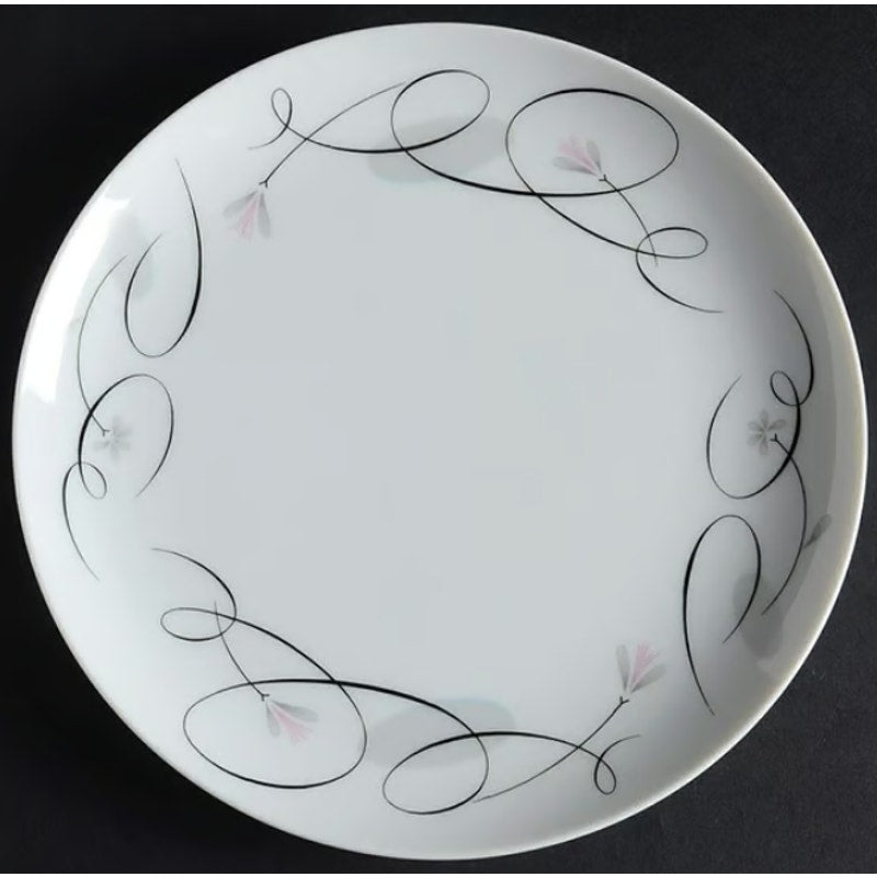 Sango Patrician Floral Abstract Salad Plate Replacement Piece LOT OF 7 pink gray